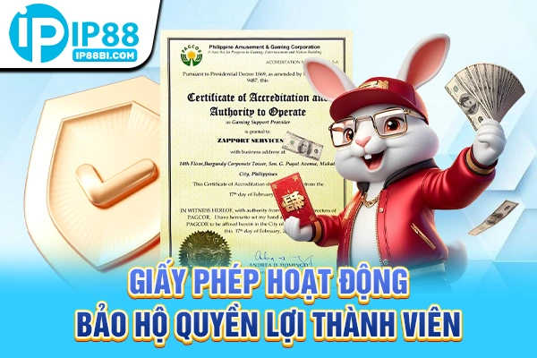 Giấy phép hoạt động bảo hộ quyền lợi thành viên